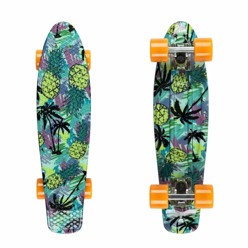 Deskorolka Fish Skateboards Fishka Print Pineapple/Silver/Orange