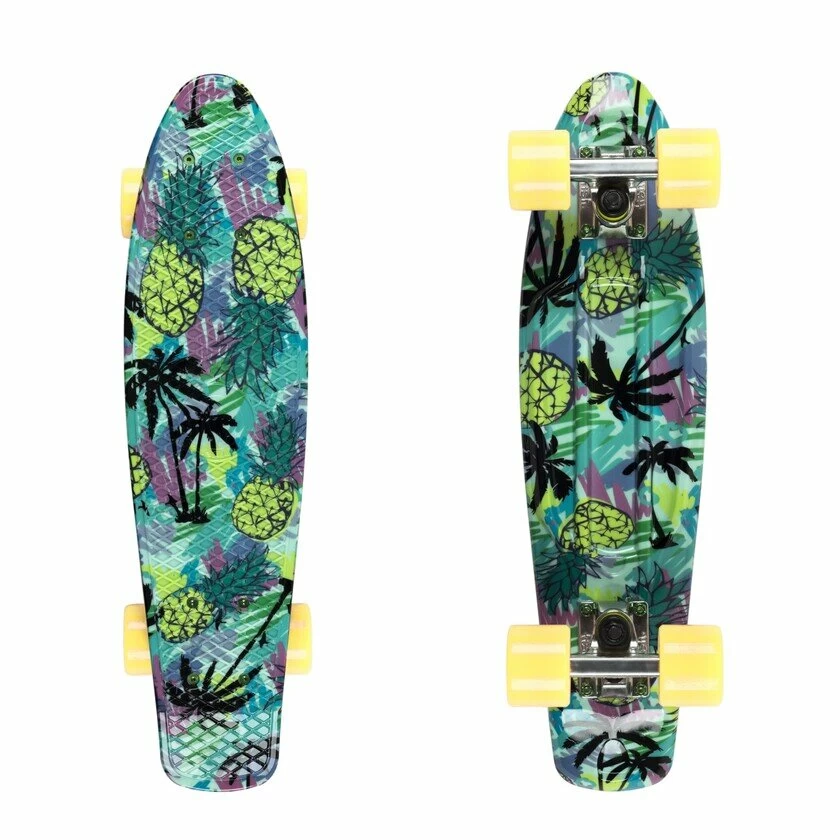 Deskorolka Fish Skateboards Fishka Print Pineapple/White/Yellow