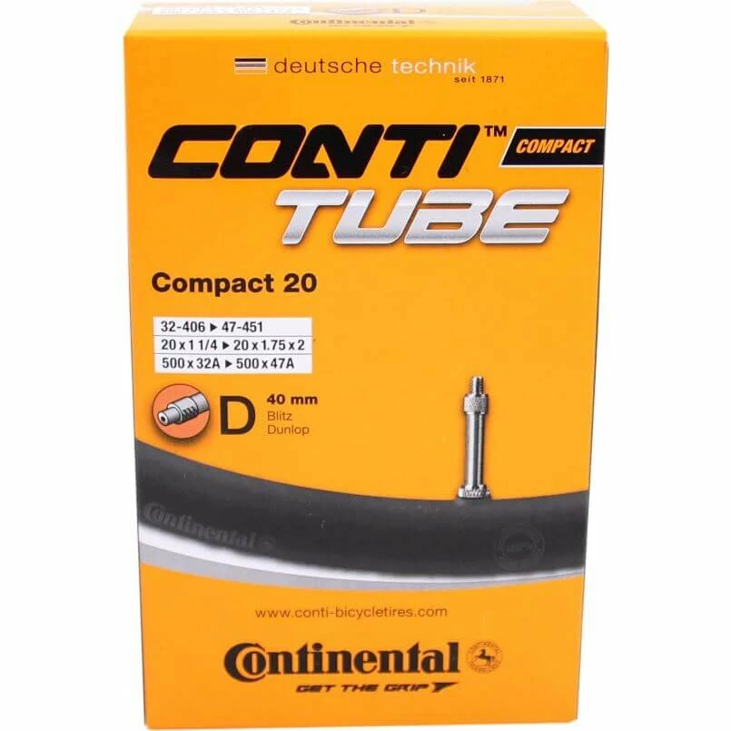 Dętka Continental Compact 20" x 1 1/4 - 1.75" Rowerowy DV 40 mm