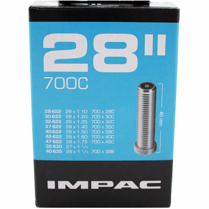 Dętka rowerowa Impac 28" od 1,10 do 1,75 Samochodowy AV 40 mm