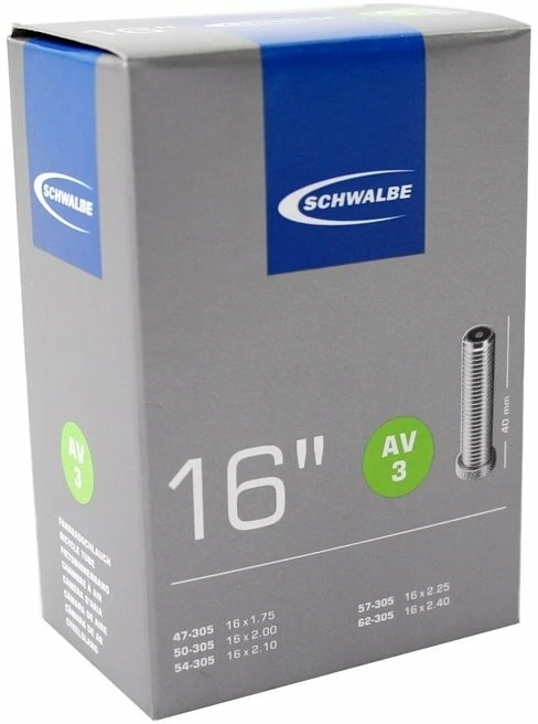 Dętka rowerowa Schwalbe 16” - NR 3 Wentyl SV - Presta