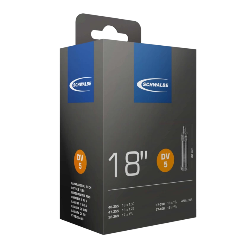 Dętka rowerowa Schwalbe 18" × 1.25 - 1.75" (32/47-355/369) - NR 5