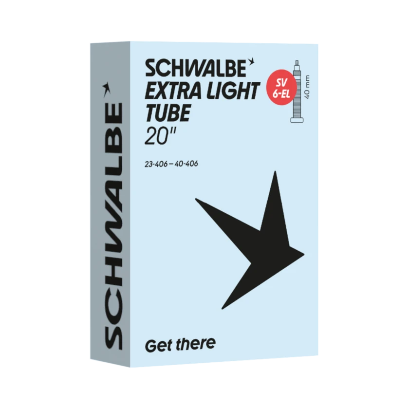 Dętka rowerowa Schwalbe 20" × 0.90 - 1.50" (23/40-406) - NR 6-EL Presta SV 40 mm