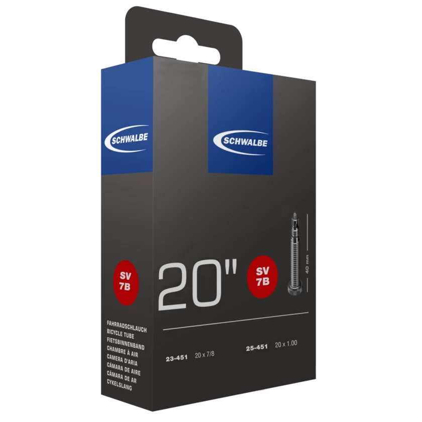 Dętka rowerowa Schwalbe 20” x 0,90” – 1,00” - NR 7B Wentyl Presta 40 mm