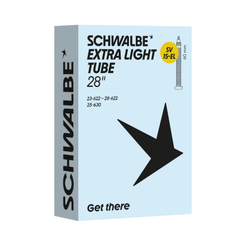 Dętka rowerowa Schwalbe Extra Light 28" x 0.9 - 1.10" (23/28-622/630) - NR 15-EL Presta SV 60 mm