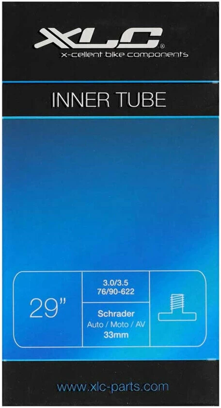 Dętka rowerowa XLC VT 29" x 3.0-3.5" (76/90-622) Samochodowy AV 33 mm
