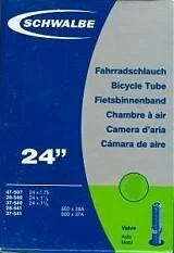 Dętka Schwalbe 24 x 3/4 -1 1/8 NR 9 AV