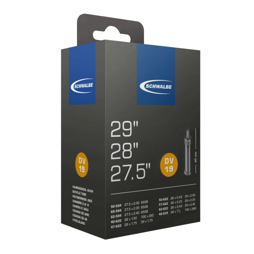 Dętka Schwalbe 27.5 / 28 / 29" × 1,5 - 2,35" (40/62-584/622/635) - NR 19 Rowerowy DV 40mm