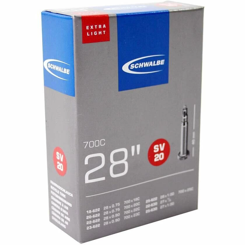 Dętka Schwalbe 28 x 0.75 - 1.0 EXTRA LIGHT - NR 20 Presta SV 40 mm