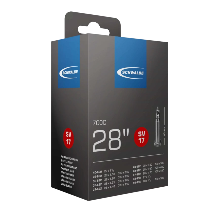 Dętka Schwalbe 28" x 1.10 - 1,75" (28/47-622/635) - NR 17 Presta SV 40 mm