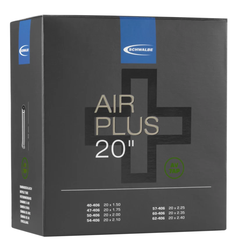 Dętka Schwalbe Air Plus 20" x 1,50 - 2,40" - NR 7AP Samochodowy AV 40 mm