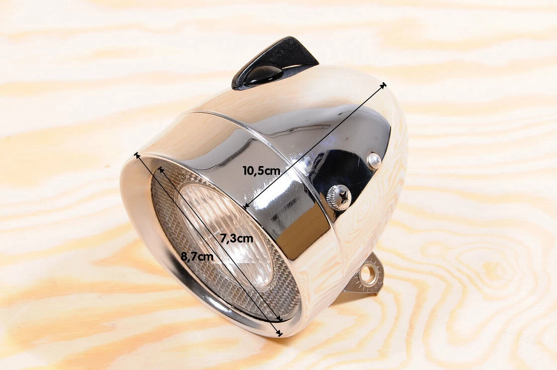 Duża lampka rowerowa Nostalgie Retro Halogen 