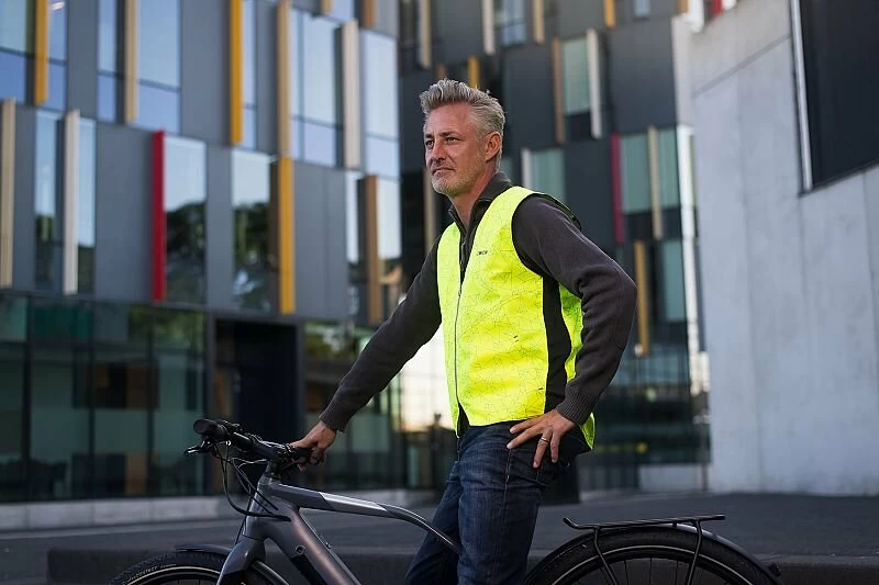 Dwustronna odblaskowa kamizelka rowerowa Wowow Copenhagen  Rozmiar XL