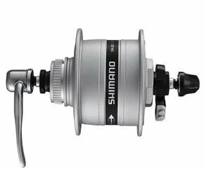 Dynamo w piaście Shimano DH-3D37 Disc Brake srebrne