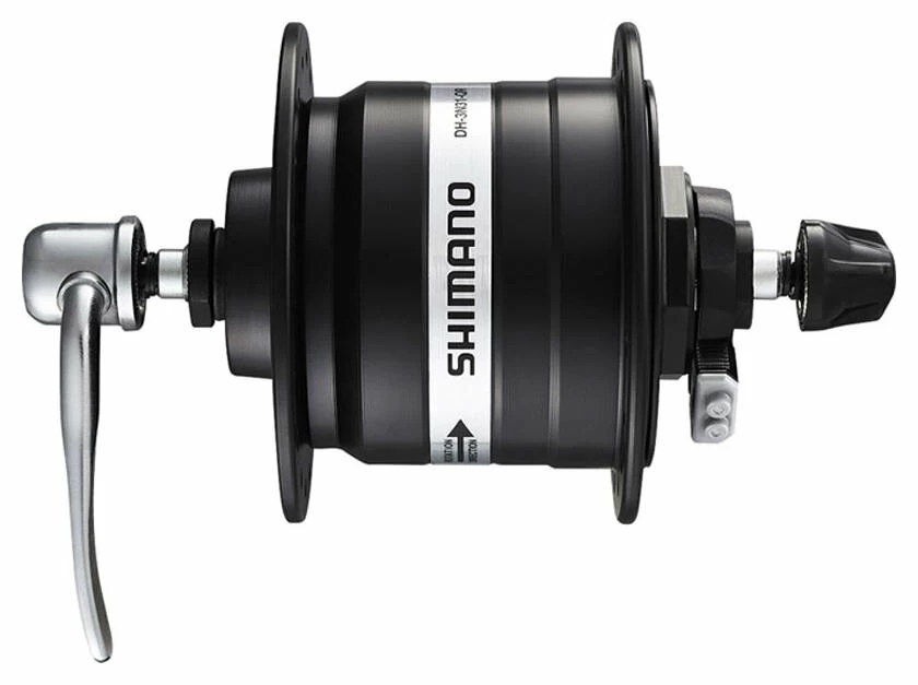 Dynamo w piaście Shimano DH-3N31szybkozamykacz