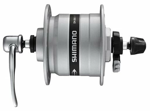 Dynamo w piaście Shimano DH-3N31szybkozamykacz czarne