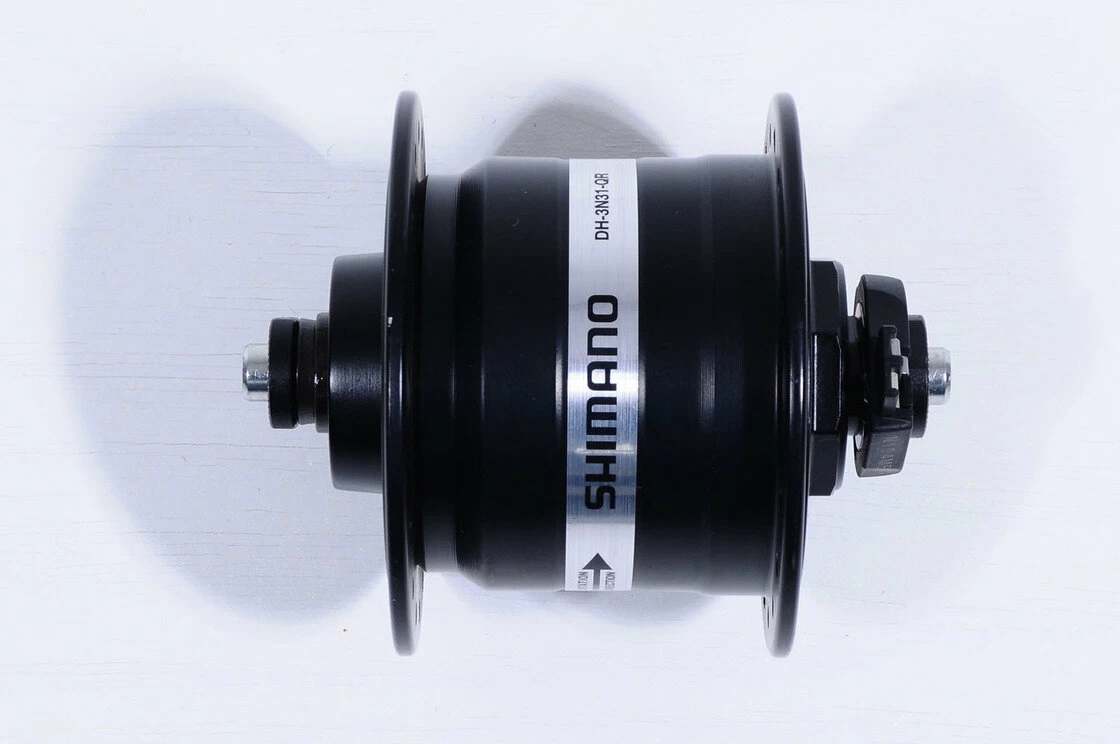 Dynamo w piaście Shimano DH-3N31szybkozamykacz