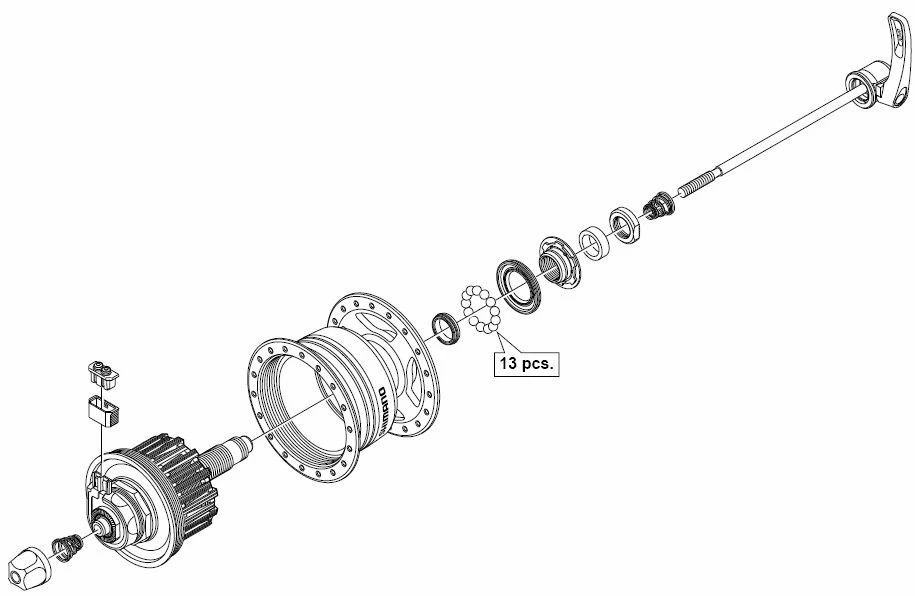 Dynamo w piaśćie SHIMANO SPORT DH-3N80