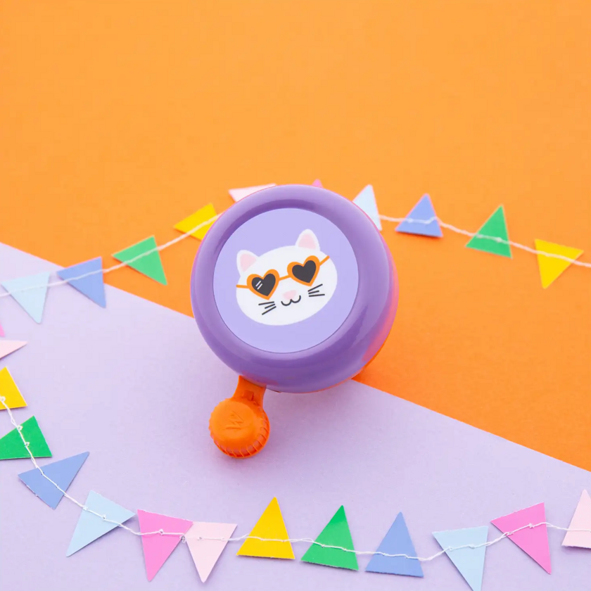 Dziecięcy dzwonek rowerowy Widek Explorer Funky Cat