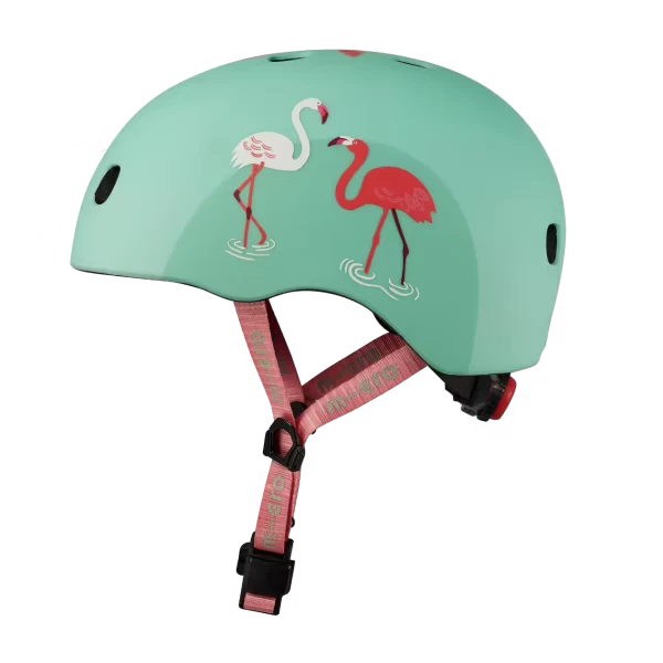 Dziecięcy kask na hulajnogę Micro Flamingi Rozmiar S: 48-53 cm