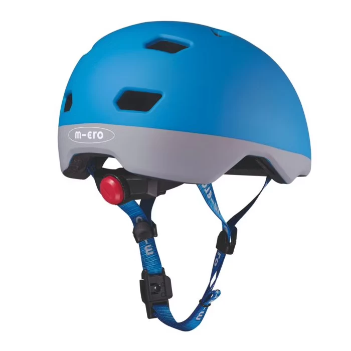 Dziecięcy kask na hulajnogę Micro Neon Neon Blue S (48 - 53 cm)