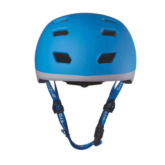 Dziecięcy kask na hulajnogę Micro Neon Neon Blue S (48 - 53 cm)