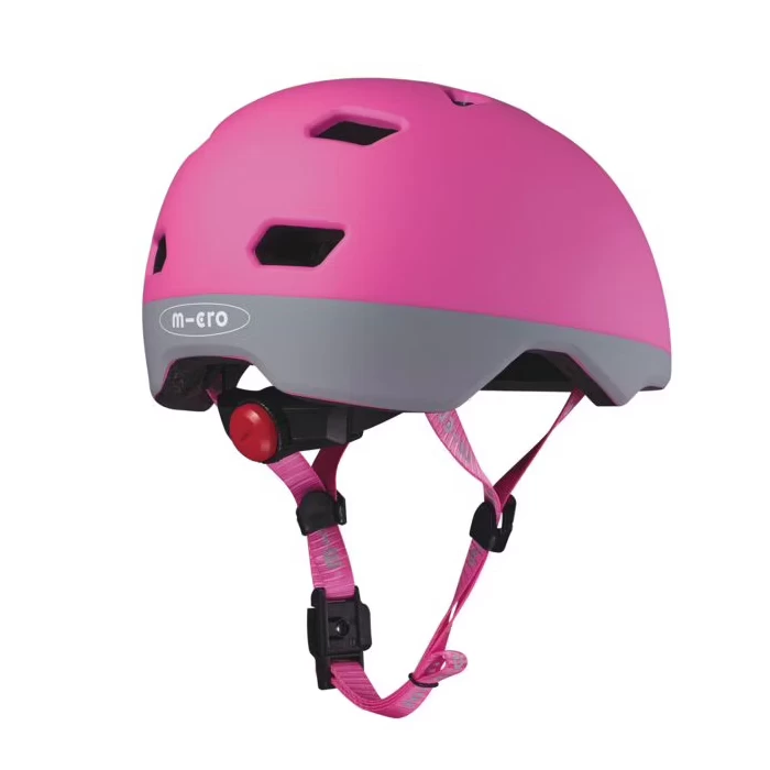 Dziecięcy kask na hulajnogę Micro Neon Neon Pink S (48 - 53 cm)