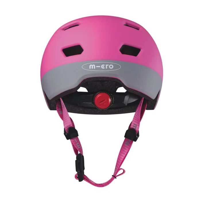 Dziecięcy kask na hulajnogę Micro Neon Neon Pink S (48 - 53 cm)