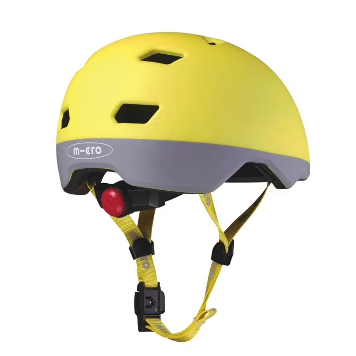 Dziecięcy kask na hulajnogę Micro Neon Neon Yellow S (48 - 53 cm)