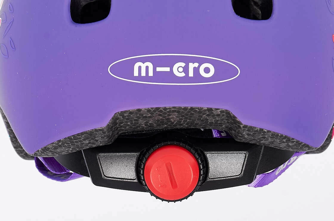 Dziecięcy kask na hulajnogę typu orzeszek Micro Floral Purple S (48 - 53 cm)
