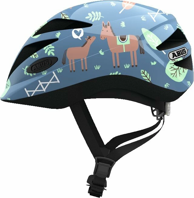 Dziecięcy kask rowerowy Abus Hubble 1.1, Blue Horse S - 46-52 cm