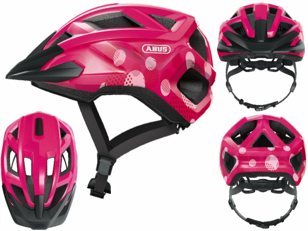 Dziecięcy kask rowerowy Abus MountZ Fuchsia Pink