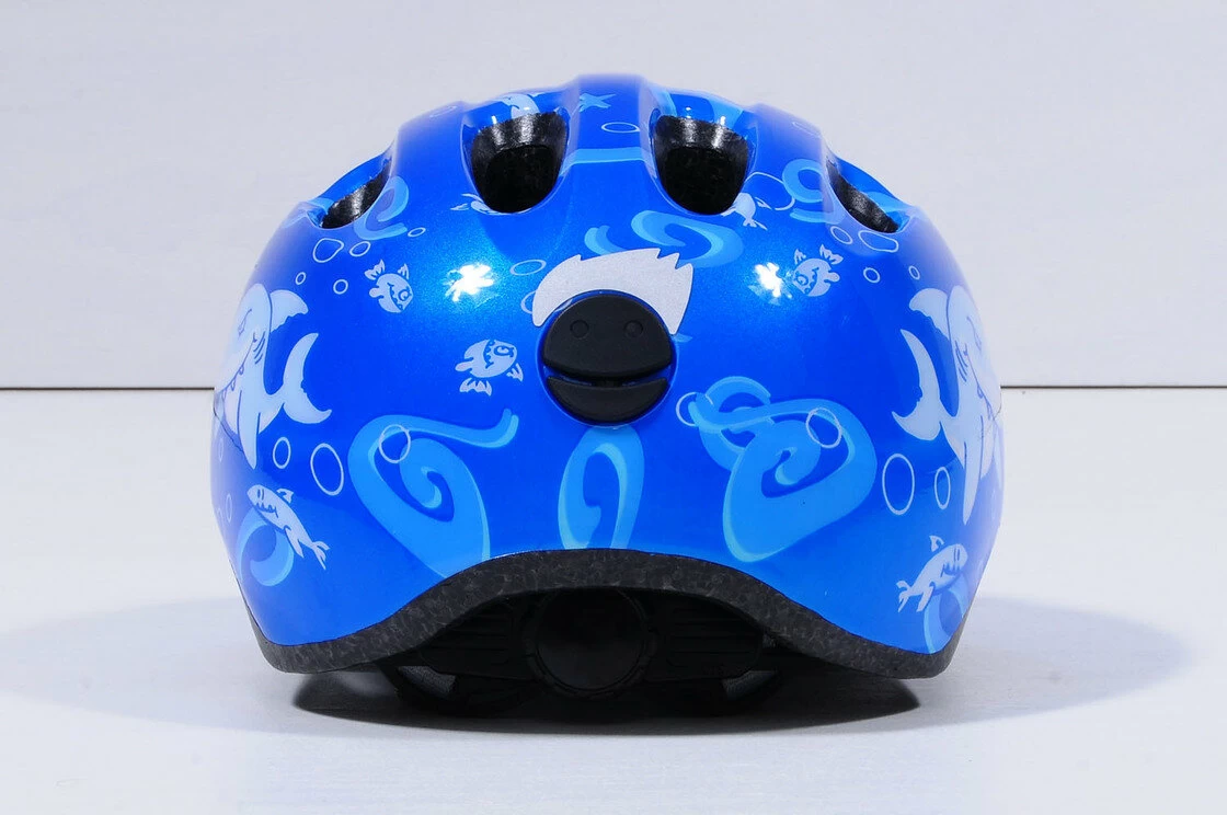 Dziecięcy kask rowerowy Abus Smiley 2.0, Blue Sharky