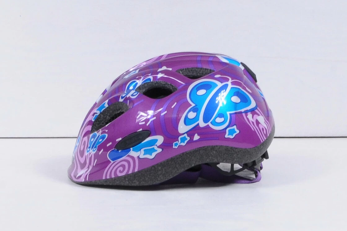 Dziecięcy kask rowerowy Abus Smiley 2.0, Pink Butterfly Rozmiar S: 45-50 cm