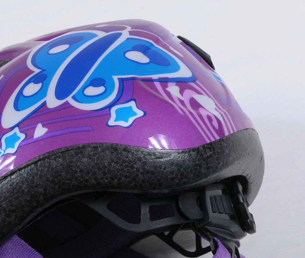 Dziecięcy kask rowerowy Abus Smiley 2.0, Pink Butterfly Rozmiar S: 45-50 cm