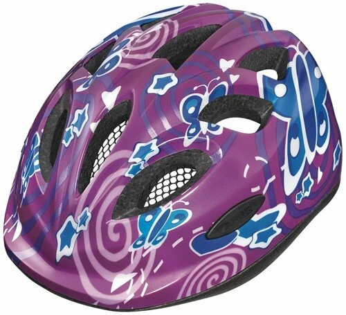 Dziecięcy kask rowerowy Abus Smiley 2.0, Pink Butterfly Rozmiar S: 45-50 cm