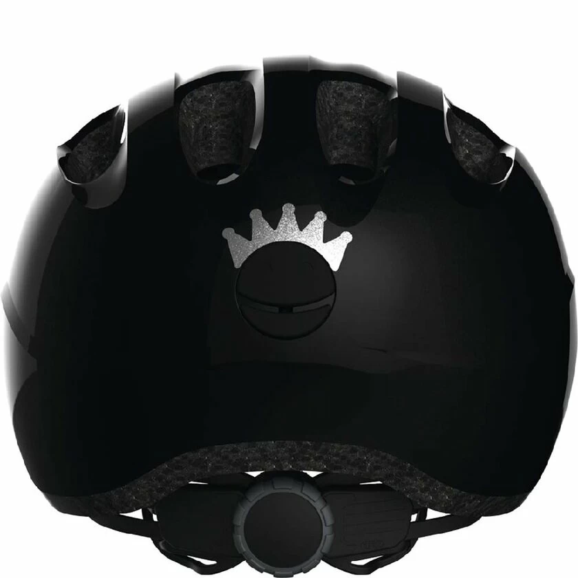 Dziecięcy kask rowerowy Abus Smiley 2.0 Royal, czarny Rozmiar S: 45-50 cm