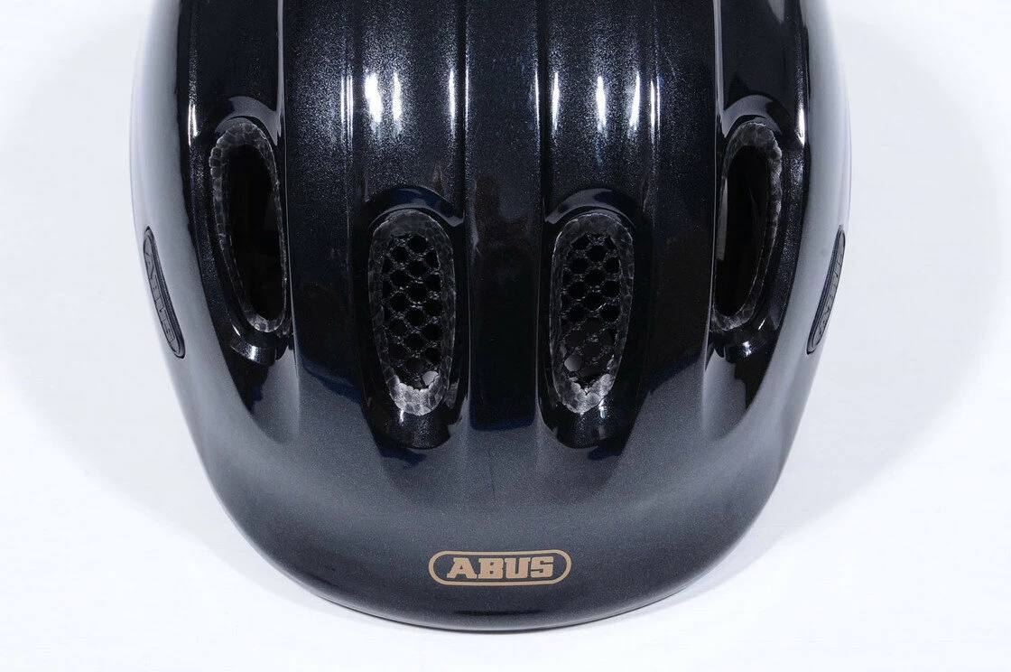 Dziecięcy kask rowerowy Abus Smiley 2.0 Royal, czarny Rozmiar S: 45-50 cm