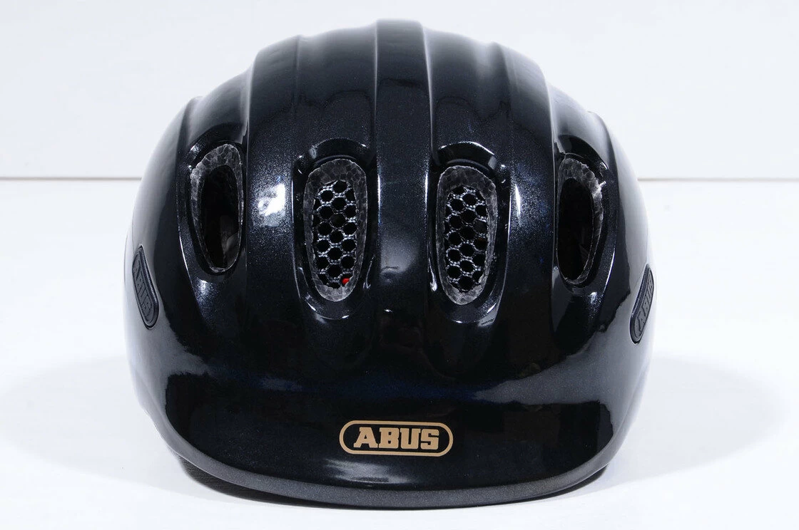 Dziecięcy kask rowerowy Abus Smiley 2.0 Royal, czarny Rozmiar S: 45-50 cm