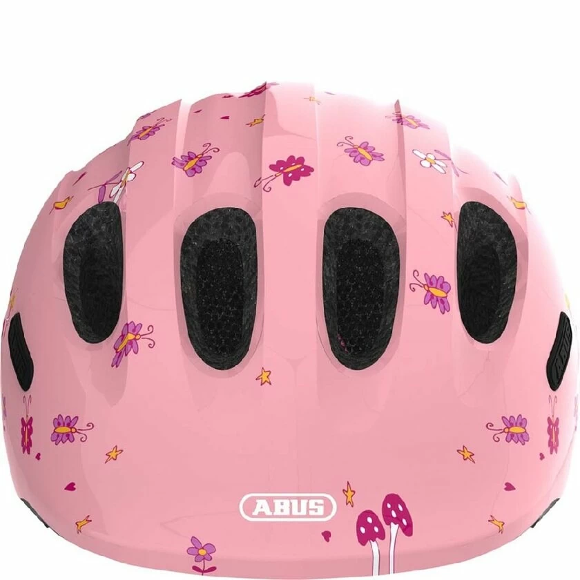 Dziecięcy kask rowerowy Abus Smiley 2.0, różowy Rozmiar M: 50-55 cm