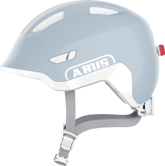 Dziecięcy kask rowerowy ABUS Smiley 3.0 ACE LED Pure Aqua Rozmiar M: 50-55 cm
