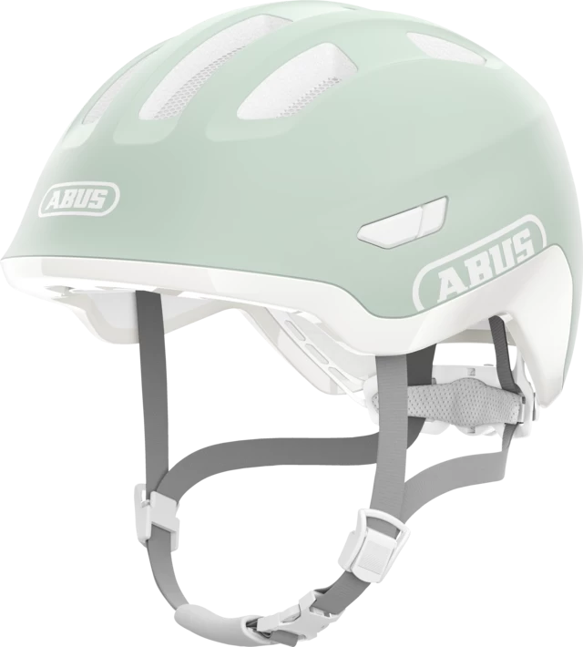 Dziecięcy kask rowerowy ABUS Smiley 3.0 ACE LED Pure Mint
