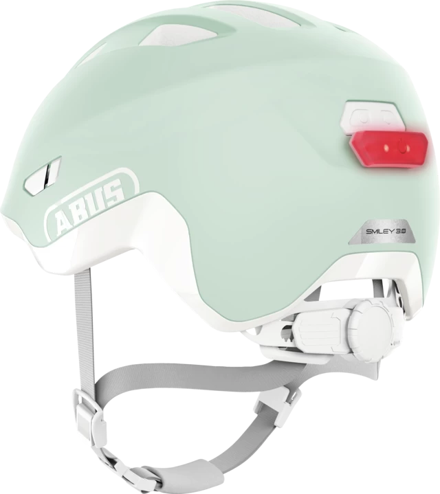 Dziecięcy kask rowerowy ABUS Smiley 3.0 ACE LED Pure Mint