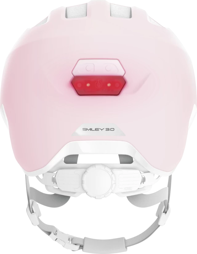 Dziecięcy kask rowerowy ABUS Smiley 3.0 ACE LED Pure Rose