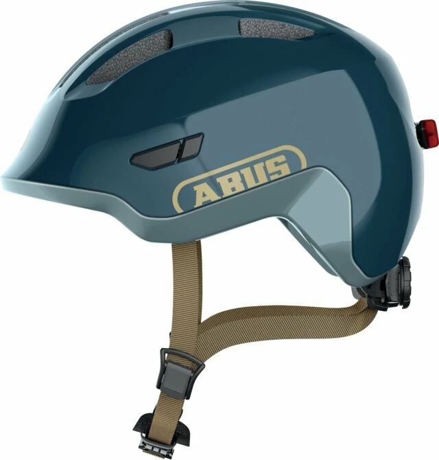 Dziecięcy kask rowerowy ABUS Smiley 3.0 ACE LED Royal Blue Rozmiar S: 45-50 cm