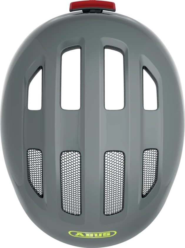 Dziecięcy kask rowerowy ABUS Smiley 3.0 ACE LED Shiny Grey Rozmiar S: 45-50 cm