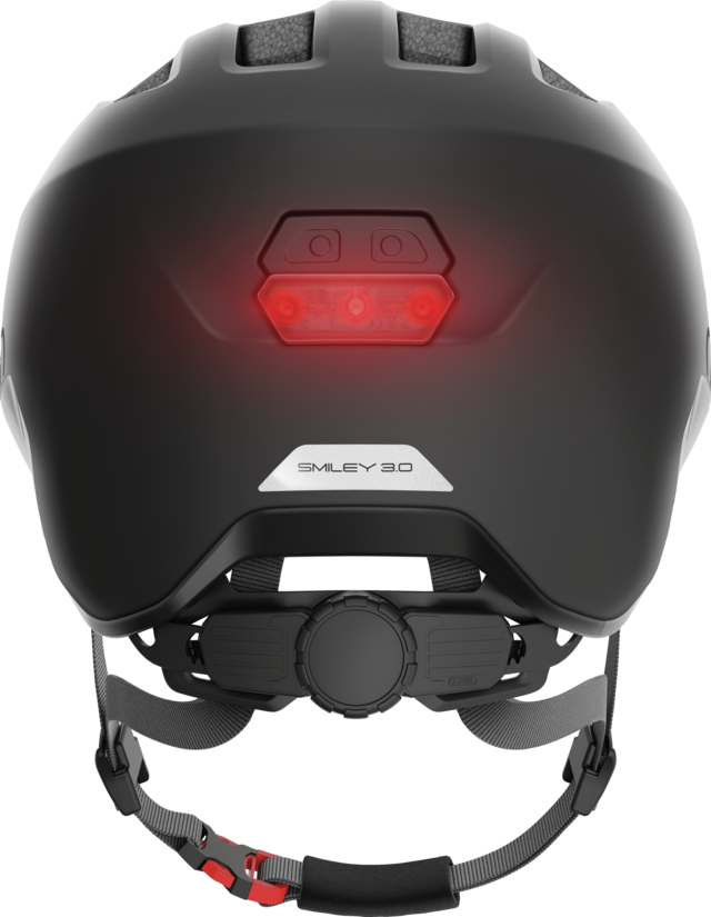 Dziecięcy kask rowerowy Abus Smiley 3.0 ACE LED Velvet Black
