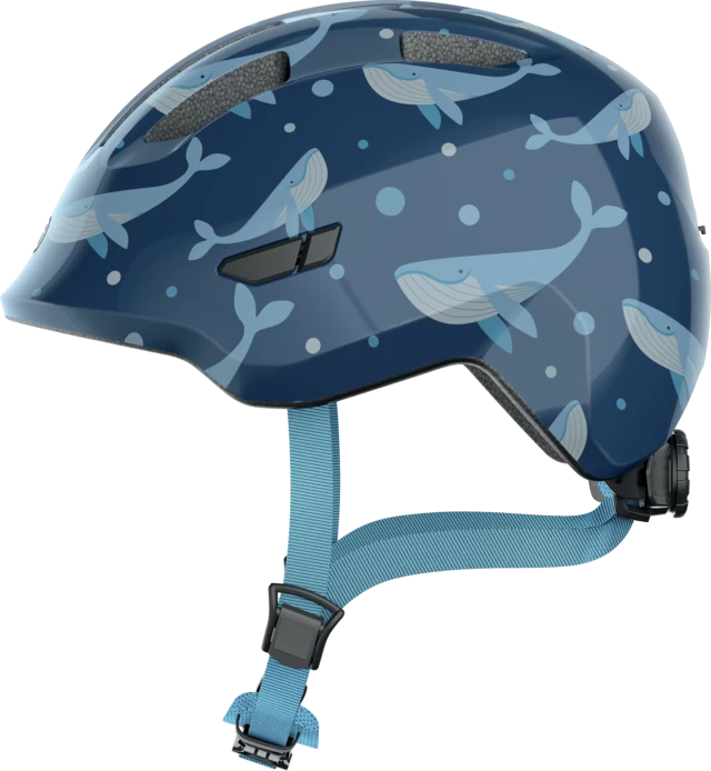 Dziecięcy kask rowerowy Abus Smiley 3.0 Blue Whale Rozmiar M: 50-55 cm