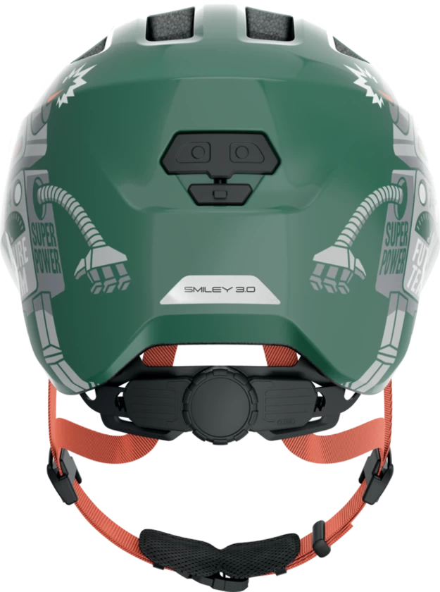 Dziecięcy kask rowerowy ABUS Smiley 3.0 Green Robo