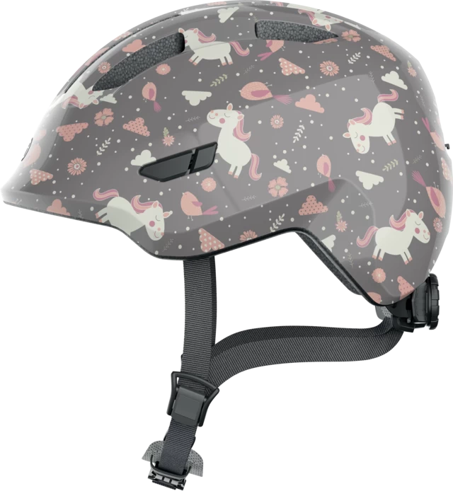 Dziecięcy kask rowerowy ABUS Smiley 3.0 Grey Horse Rozmiar M: 50-55 cm